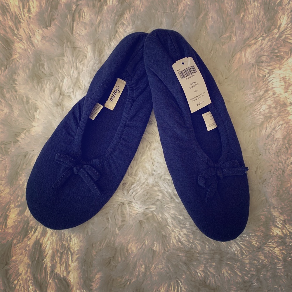 Soma Embracable Navy Ballet Slippers